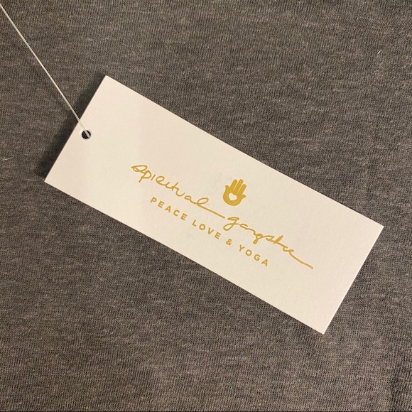 Spiritual Gangster GRATEFUL Crop Tank Top NWT - Picture 2 of 8